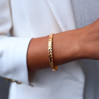 22 Ayar 30.00 Gr Üçlü Burma Bilezik - Şen Bilezik