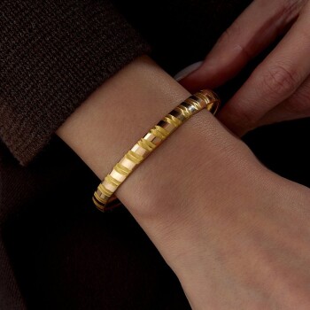 22 Ayar 6.00 Gr Çift Çizgili Bilezik - Şen Bilezik