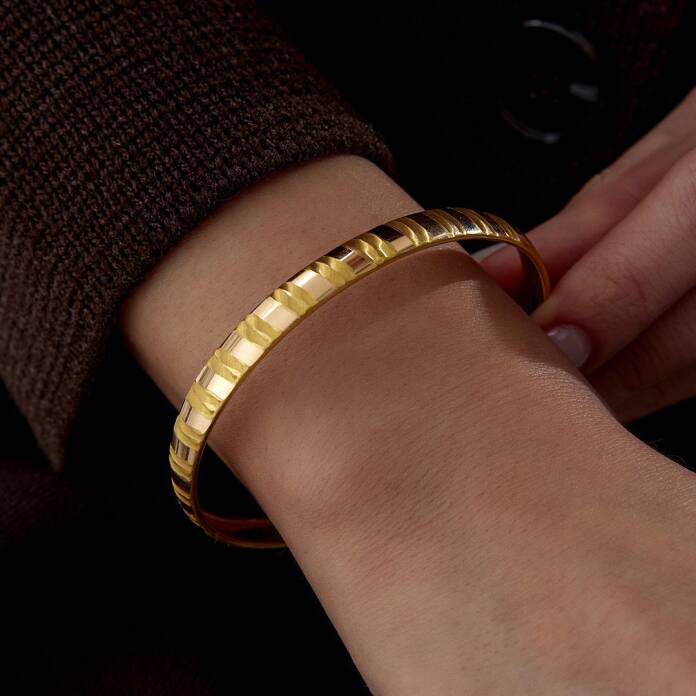 22 Ayar 6.00 Gr Çift Çizgili Bilezik - 2