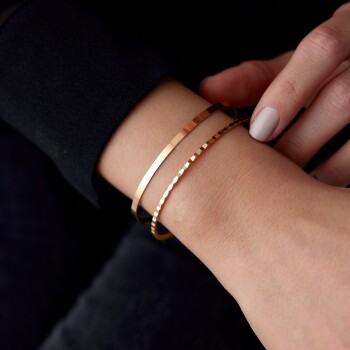 22 Ayar 7.00 Gr Thin Ray Bilezik - 3