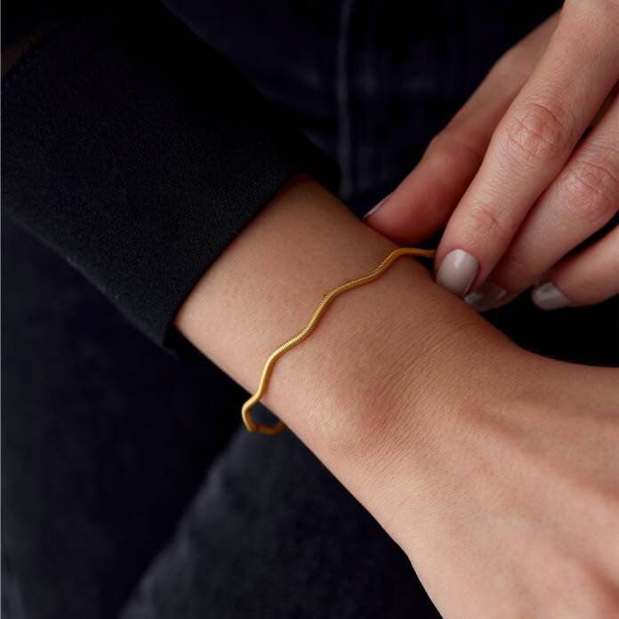 22 Ayar 8 Gr Dalga Bilezik - 1