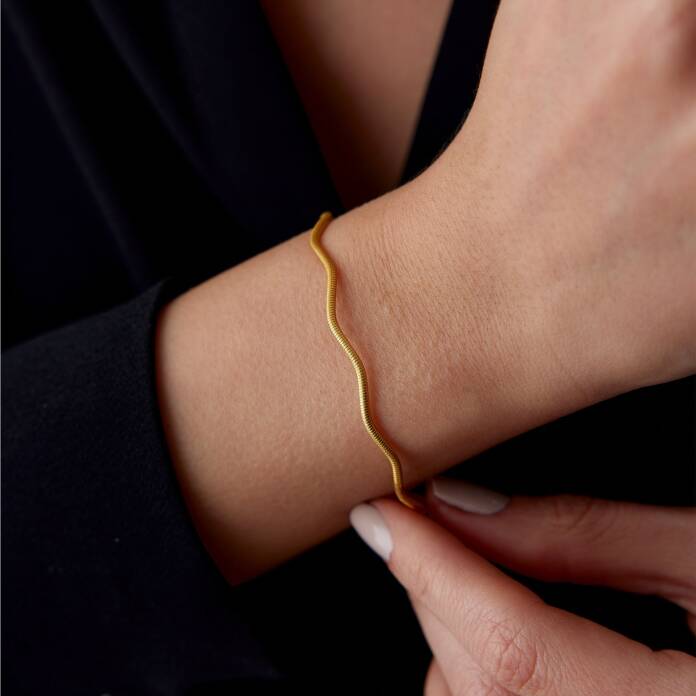 22 Ayar 8 Gr Dalga Bilezik - 2