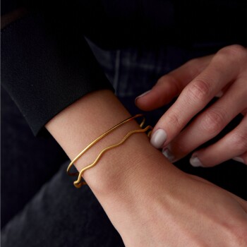 22 Ayar 8 Gr Dalga Bilezik - 4