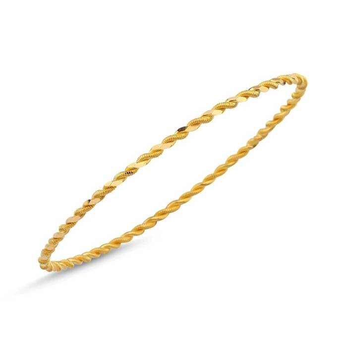 22 Ayar 8.00 Gr İkili Burma Bilezik - 2