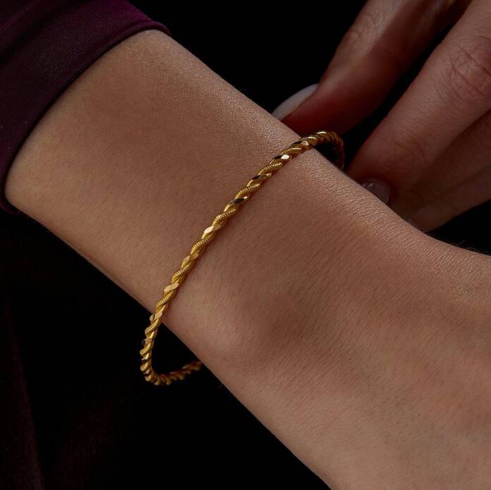 22 Ayar 8.00 Gr İkili Burma Bilezik - 1