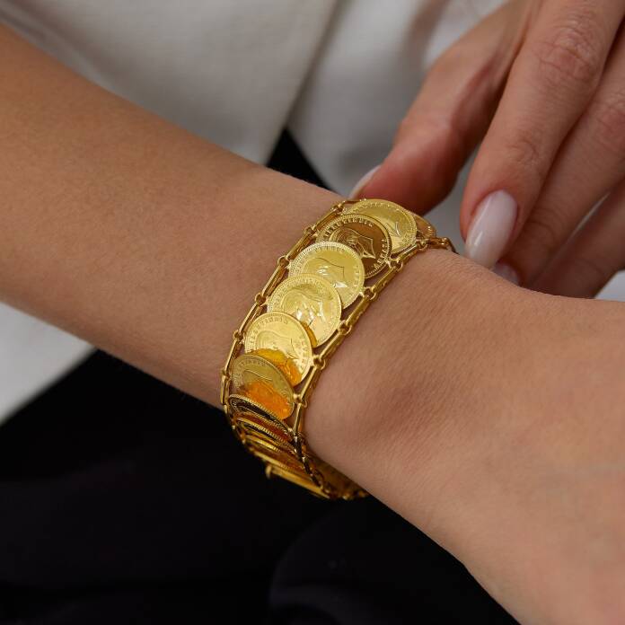 22 Ayar Ata Çeyrekli Bileklik - 1