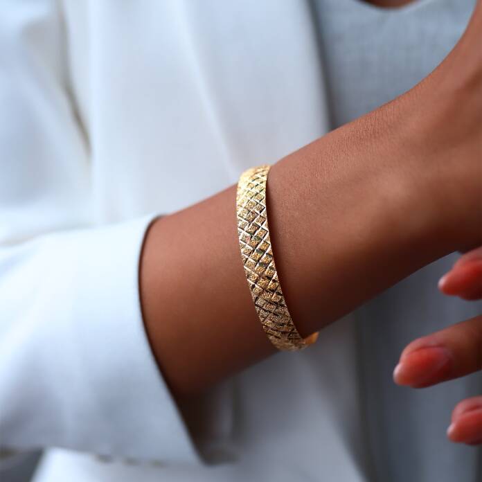 22 Ayar Dörtgen Bilezik - 1