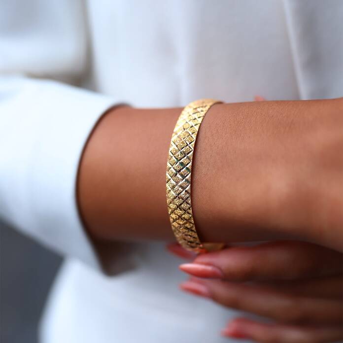 22 Ayar Dörtgen Bilezik - 2