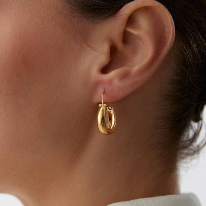 22 Ayar Halka Küpe - 1