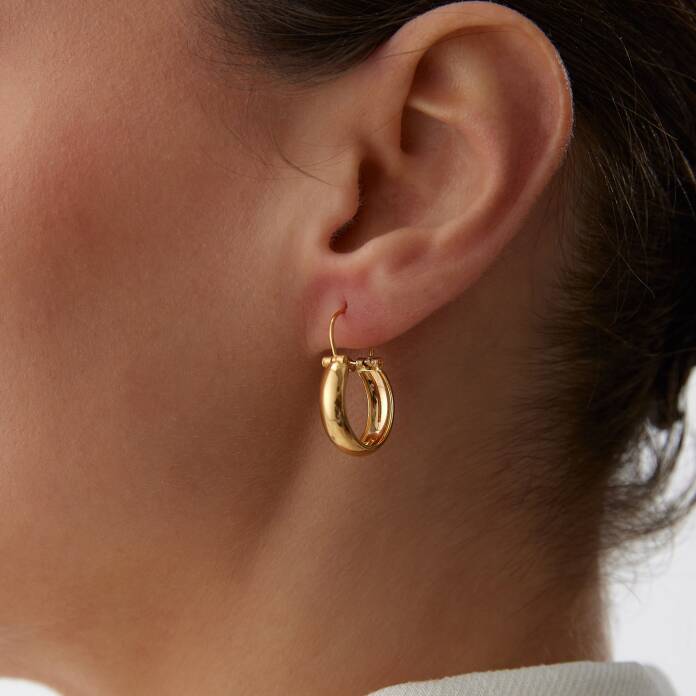 22 Ayar Halka Küpe - 2