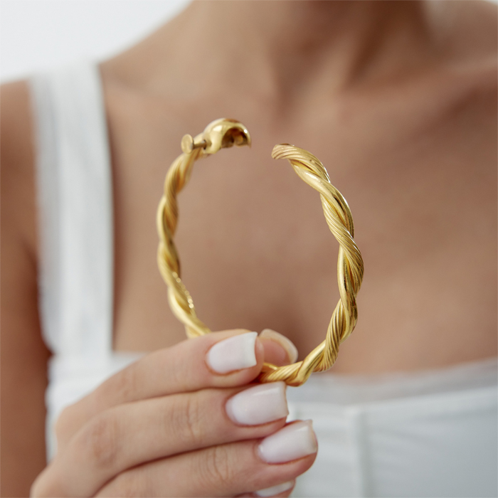 22 Ayar İkili Burgu Kelepçe - 3