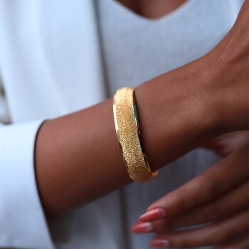 22 Ayar İşlemeli Bilezik - Şen Bilezik