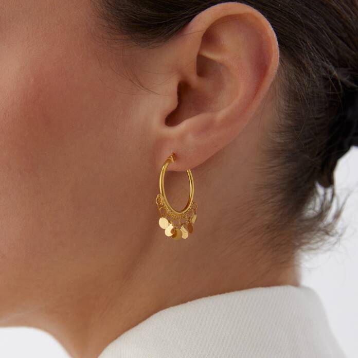 22 Ayar Pul Sallantılı Küpe - 2