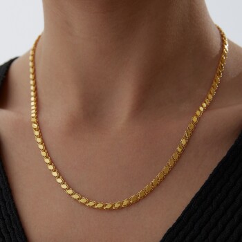 22 Ayar Pullu Zincir - Taç