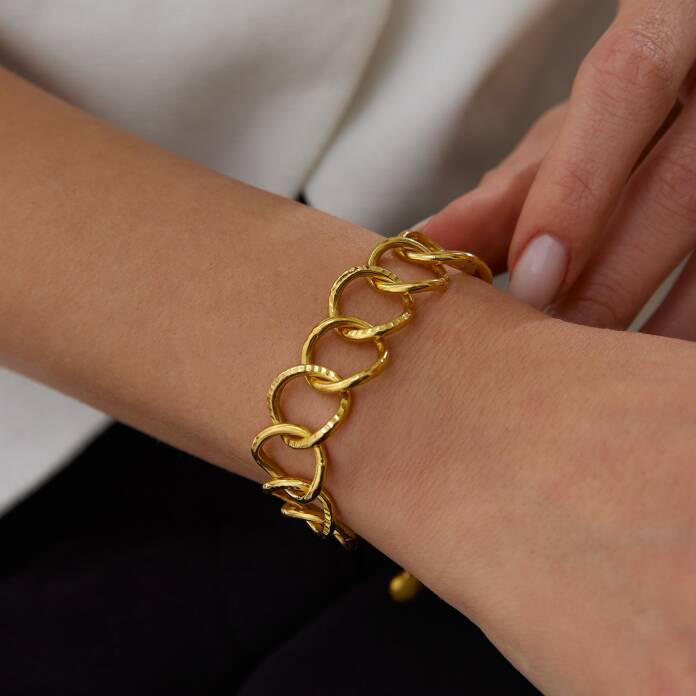 22 Ayar Sıralı Halka Bileklik - 1