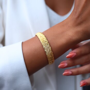 22 Ayar Üçgen Şekil Bilezik - Şen Bilezik