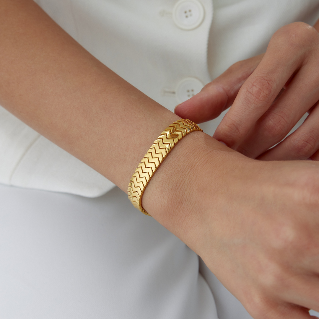 22 Ayar Wave Bileklik - 2