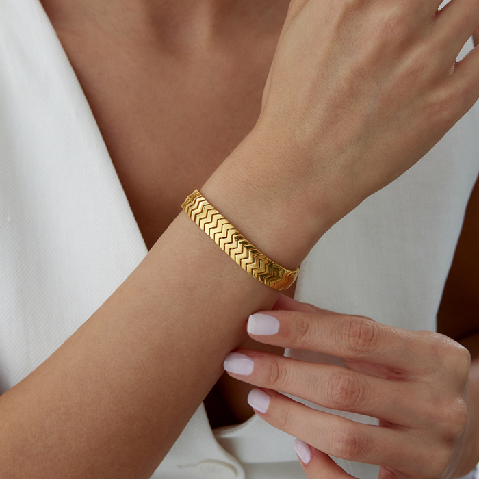 22 Ayar Wave Bileklik - C.sümer