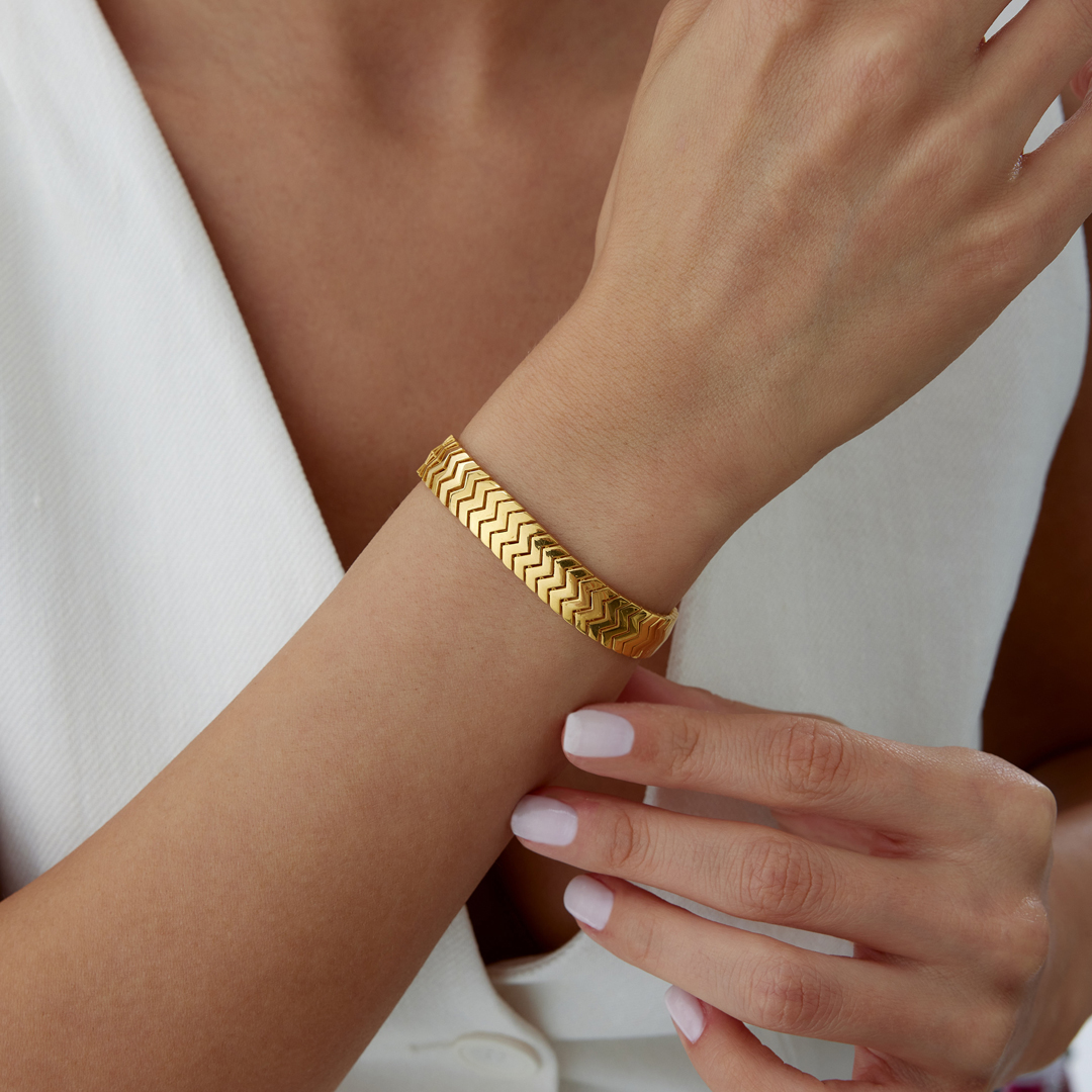 22 Ayar Wave Bileklik - 1