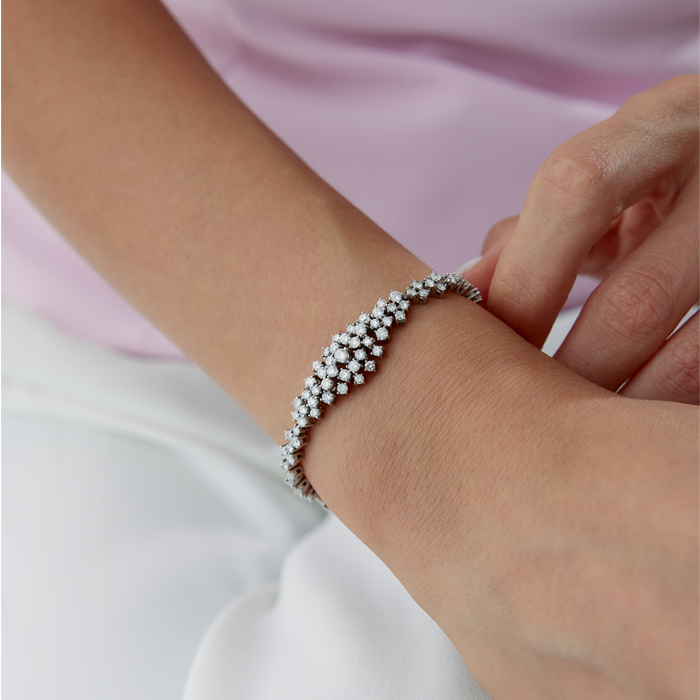 2.40 Karat Flower Pırlanta Bileklik - Özkonak