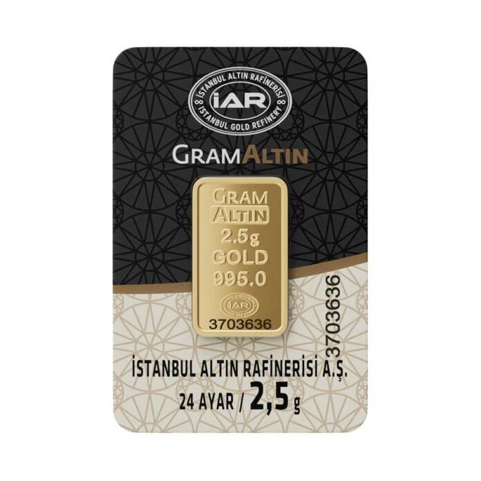 2.50 Gr 24 Ayar Külçe Altın - 1