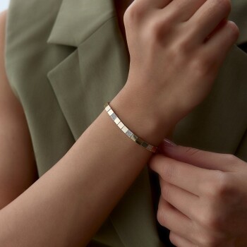 3 e 1 Taşlı Square Bileklik - Rayna (1)