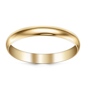 3.0 mm Klasik İçi Boş Düz Alyans - 3