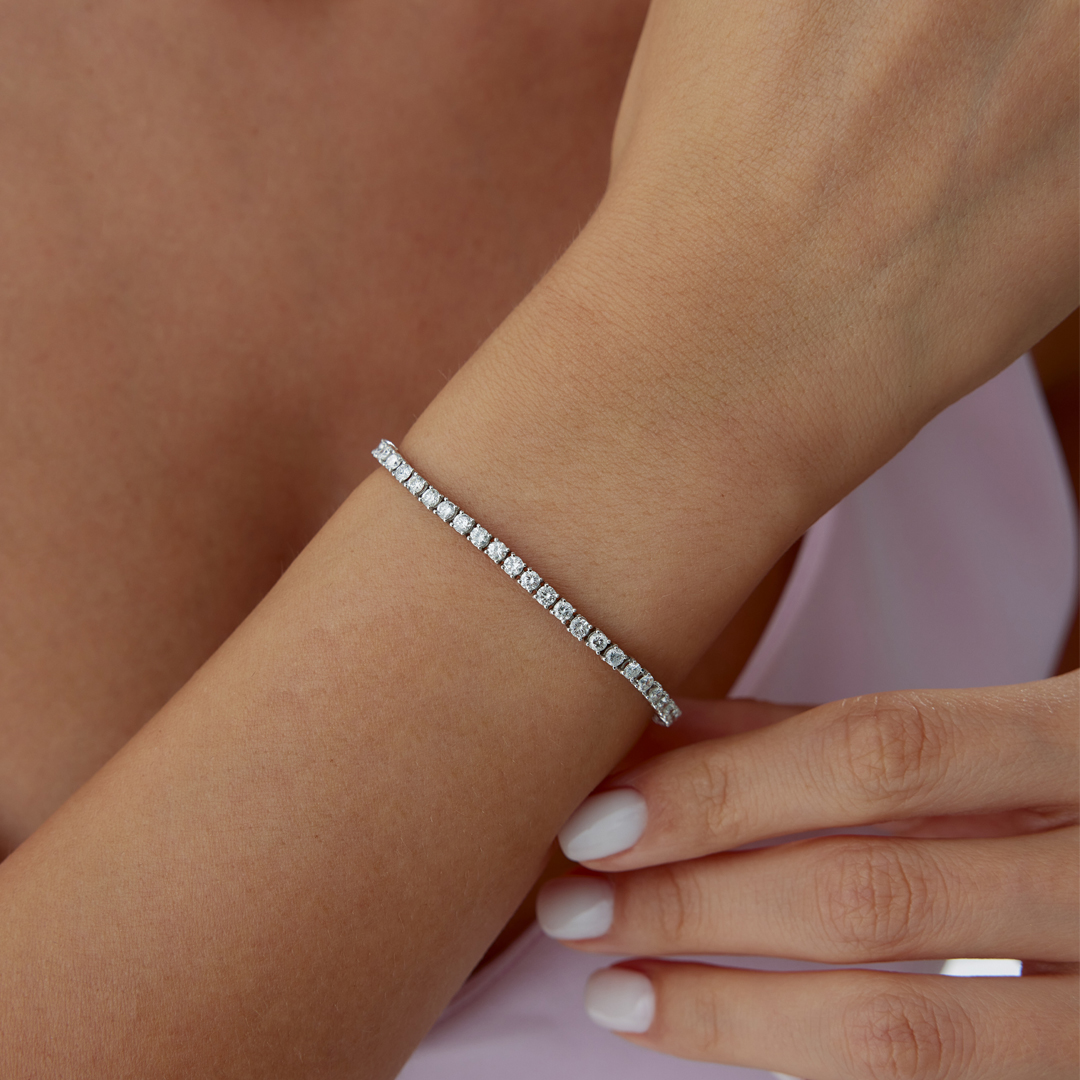 3.25 Karat Su Yolu Pırlanta Bileklik - 2