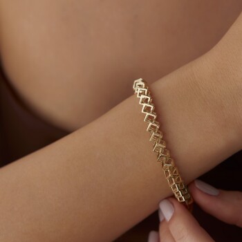 3D Küp Sıralı Bileklik - Mazi (1)