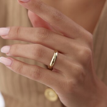 4.0 mm Klasik İçi Boş Düz Alyans - Tülay Alyans