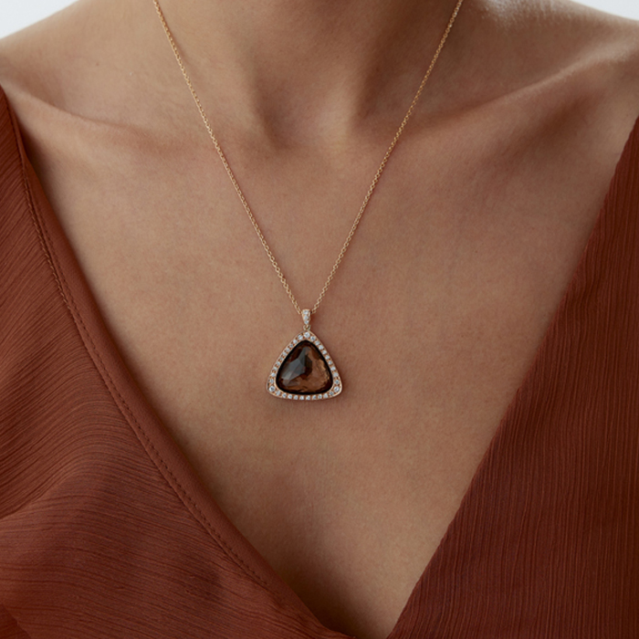 4.00 Karat Lustre Pırlanta Kolye - Özkonak