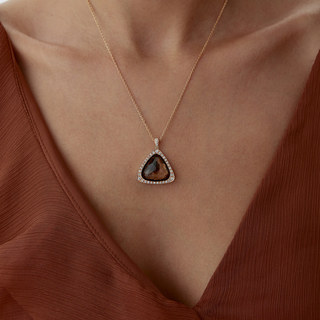 4.00 Karat Lustre Pırlanta Kolye - 1