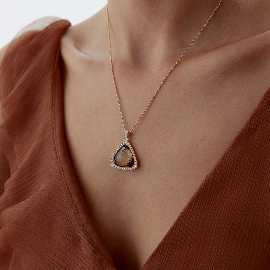 4.00 Karat Lustre Pırlanta Kolye - 2