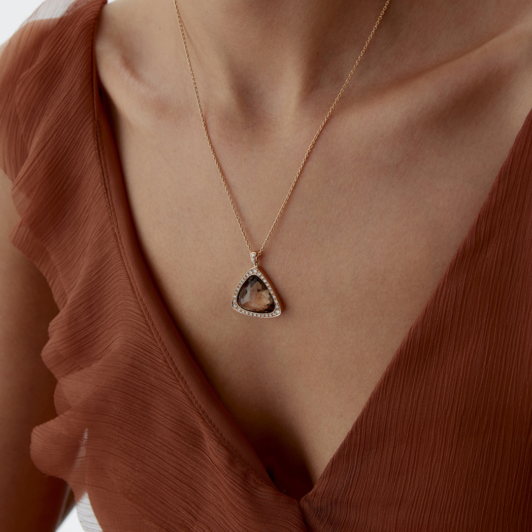 4.00 Karat Lustre Pırlanta Kolye - 3