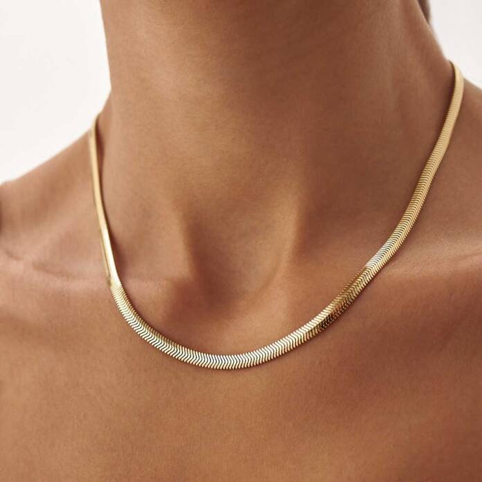 4.00 mm Balık Sırtı Zincir - 1