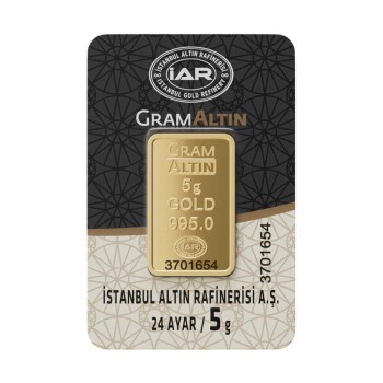 5 Gr 24 Ayar Külçe Altın - Özkonak