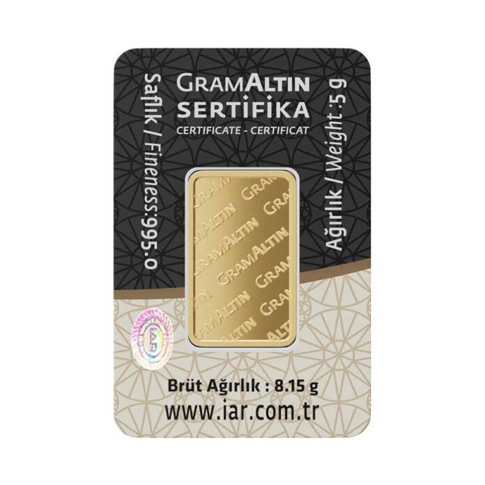 5 Gr 24 Ayar Külçe Altın - 2