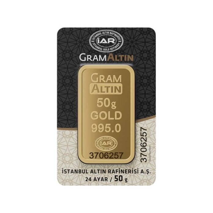50 Gr 24 Ayar Külçe Altın - 1