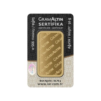 50 Gr 24 Ayar Külçe Altın - Özkonak (1)