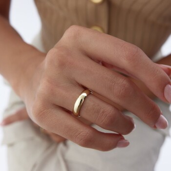 5.0 mm Klasik İçi Boş Düz Alyans - Tülay Alyans