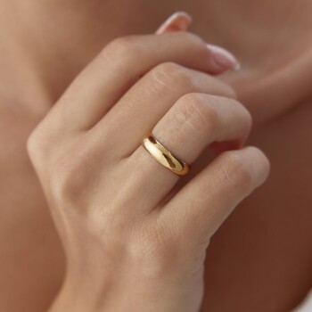 5.0 mm Tam Bombe Klasik Alyans - Tülay Alyans