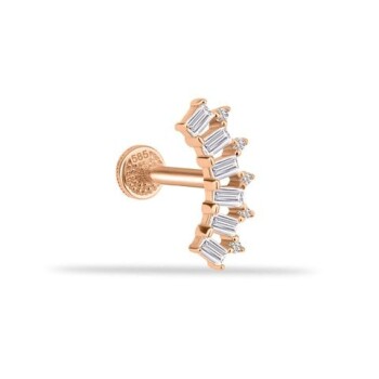 6 Baget Taşlı Minimal Tragus Piercing - 1