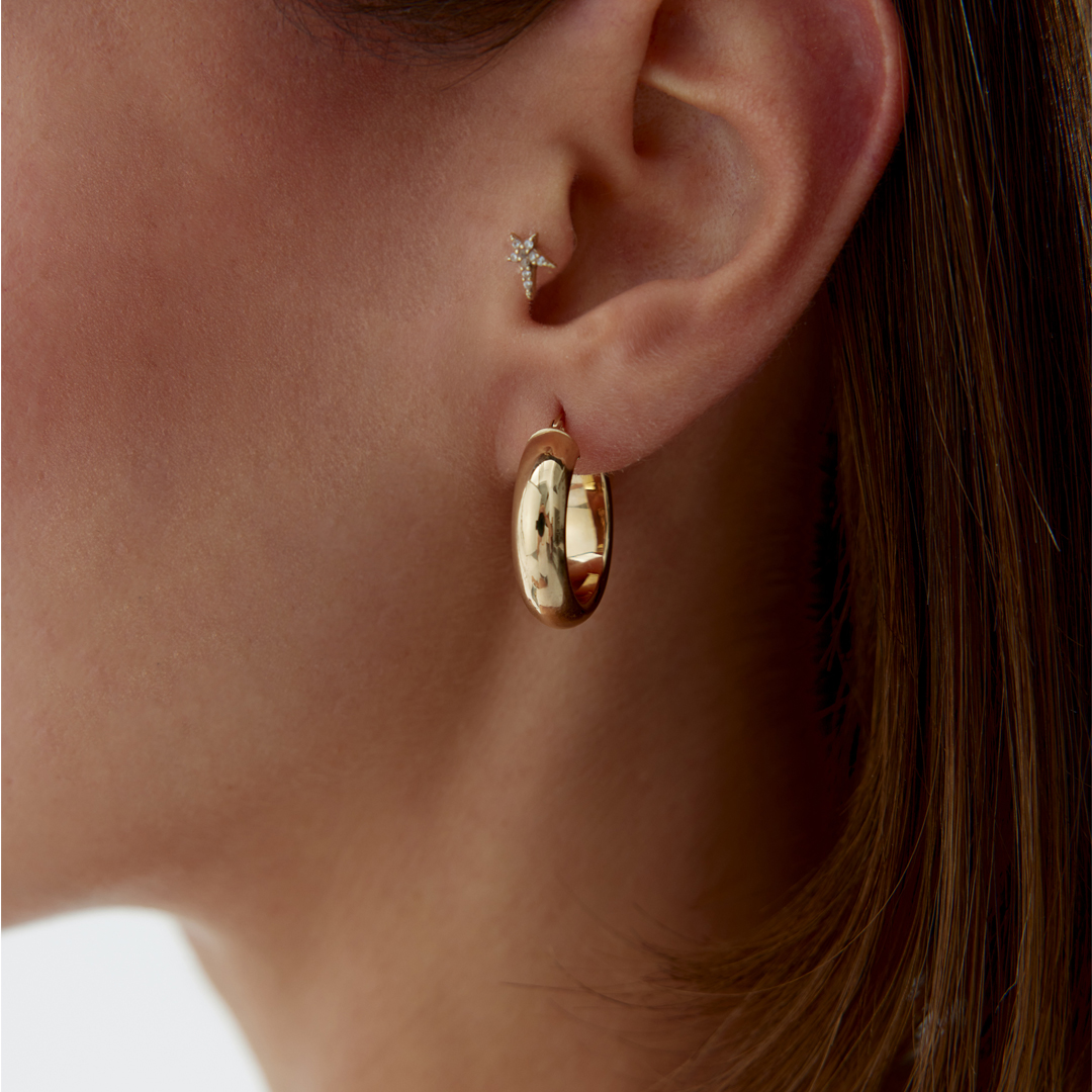 6.00 mm Bold Calua Halka Küpe - 2