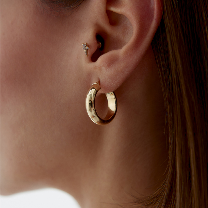 6.00 mm Bold Calua Halka Küpe - Tuana