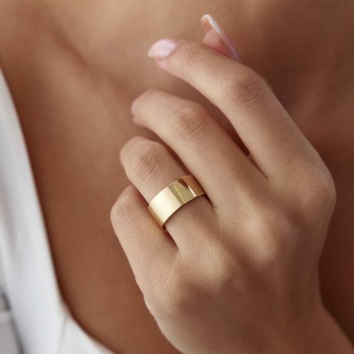 9.0 mm Köşeli Düz Alyans - 1