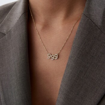 999 Taşlı Manifest Kolye - Tuana (1)