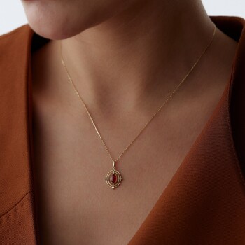 Akik Compass Kolye - Ador