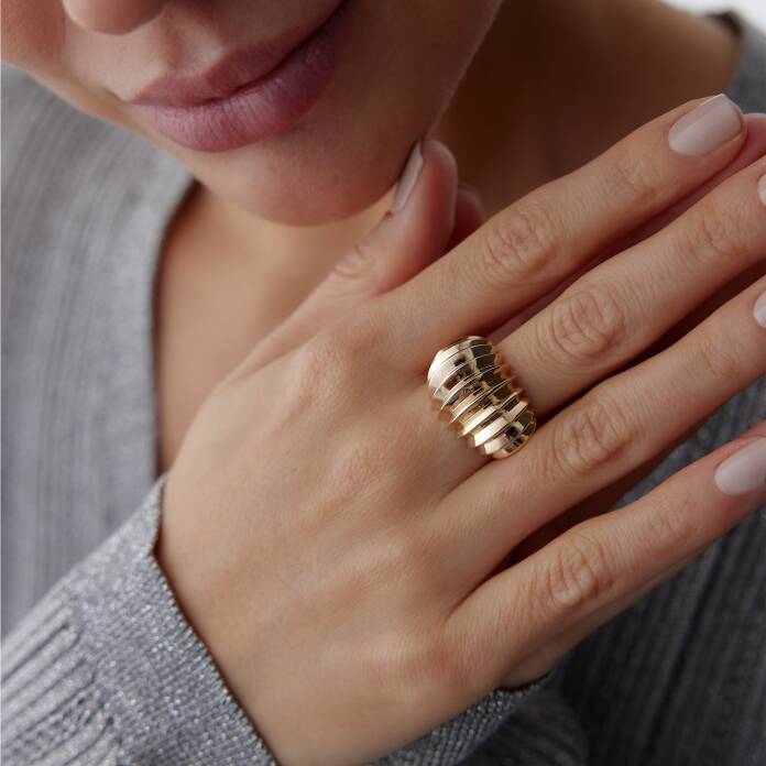 Akordiyon Bold Yüzük - 1