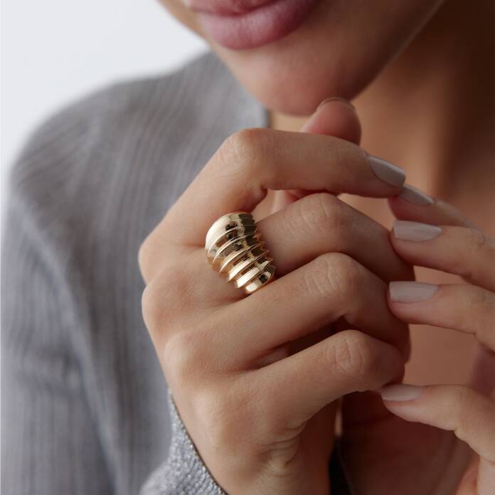 Akordiyon Bold Yüzük - 2