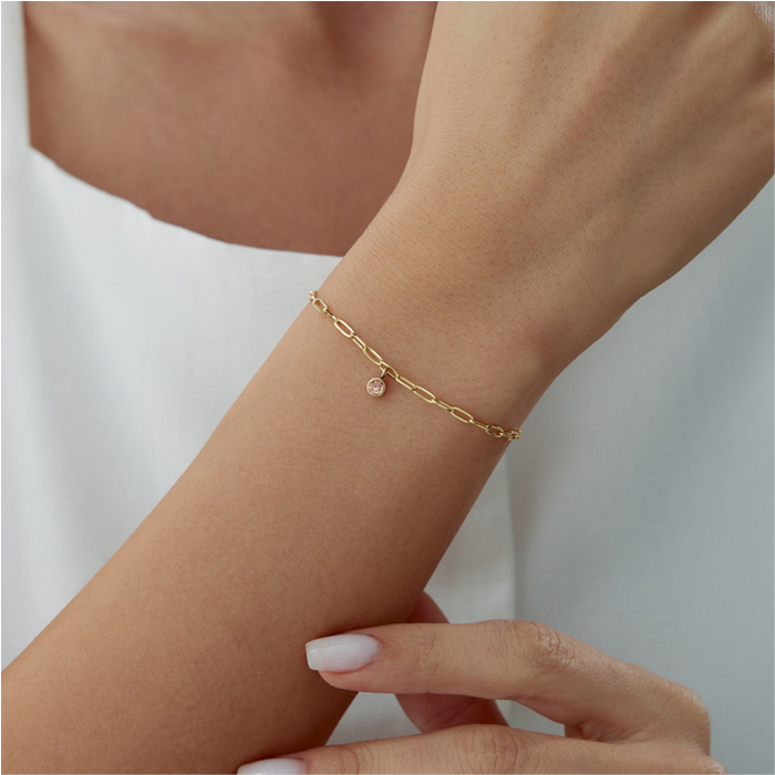 Akrep Burcu Citrine Ataç Bileklik - Simoro